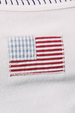 TANK TOP WITH AMERICAN FLAG ON FRONT
