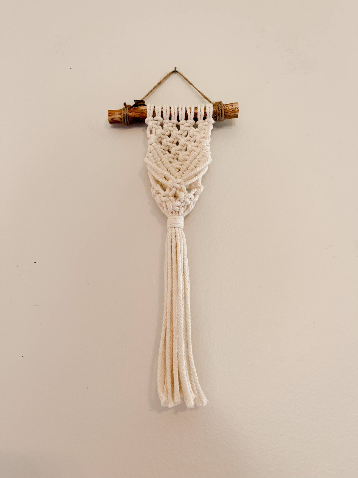 Macrame Crystal Hanging Wall Pouch