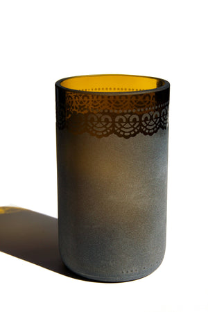 Handcrafted Upcycled Glass Tumblers, Set of 2