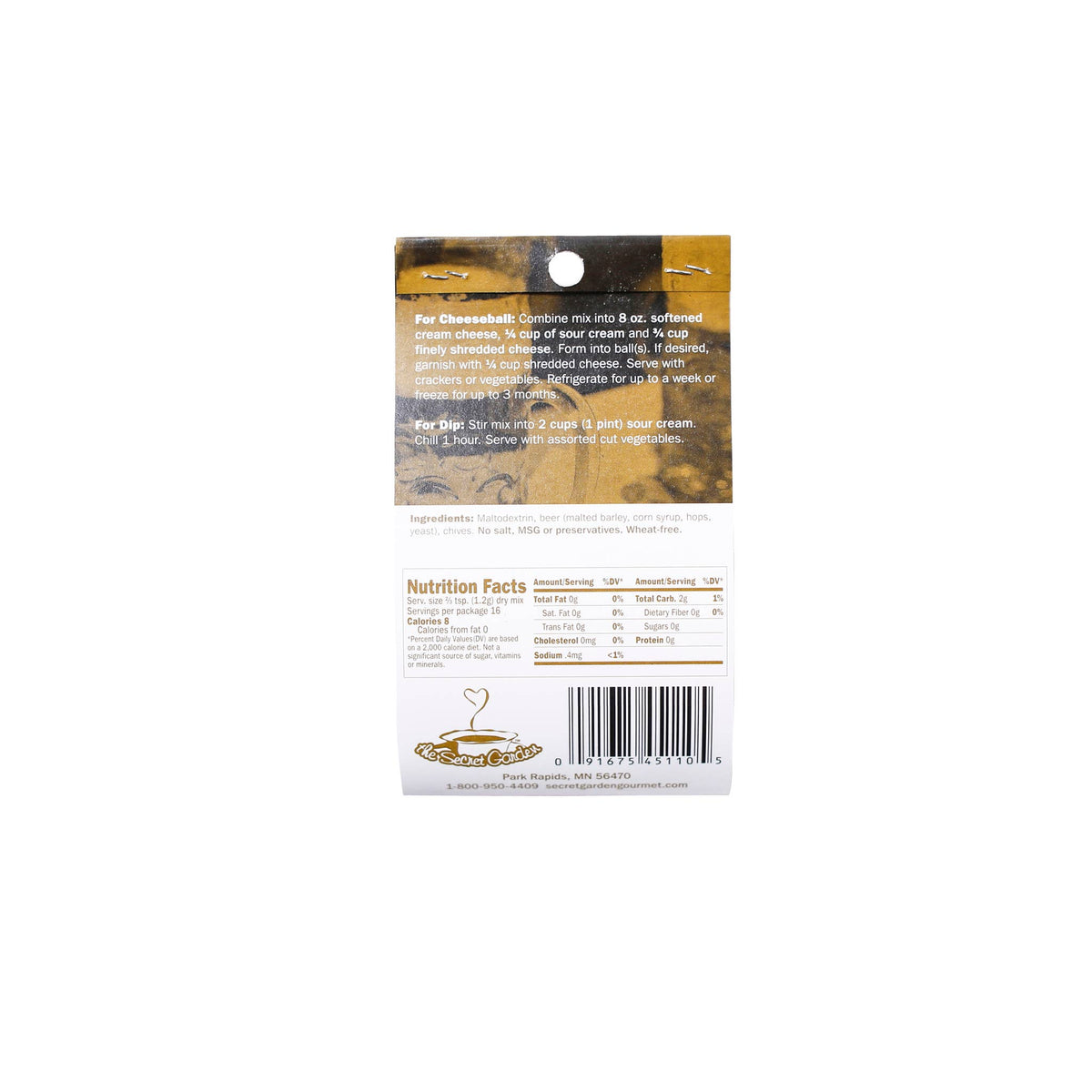 German Beer Dip Mix