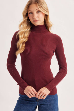 Essential Rib Turtleneck Pullover