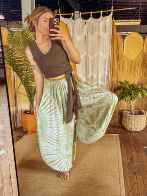 Flowy Hippie Tie Dye Baggy Yoga Pant