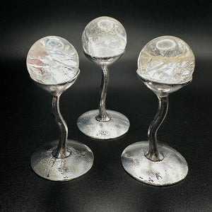 Mini Silver Chalice Sphere Holder
