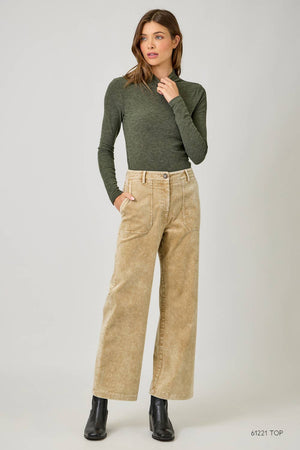Washed Corduroy Trousers