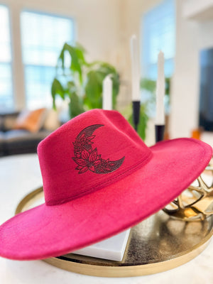 Lotus & Moon Burnt Rancher Hat