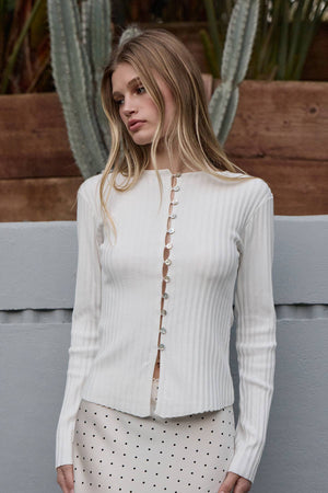 Slim Fit Knit Button Top