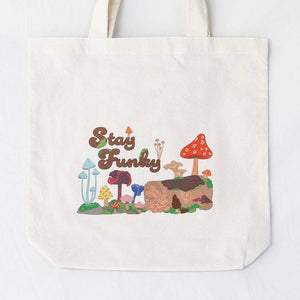 "Stay Funky" Organic Cotton Tote Bag - Simple Ecology