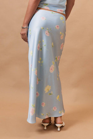 MID WAISTED BIAS MIDI SKIRT