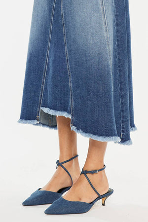 Mid length Denim skirt