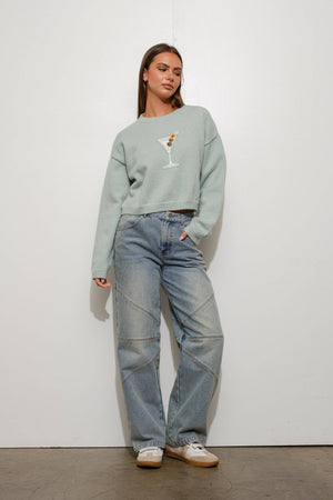 MANDY MARTINI SWEATER - Cozy, Trendy, Playful