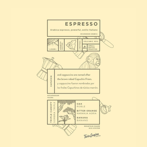 Italian Style Organic Espresso Coffee - Whole Bean