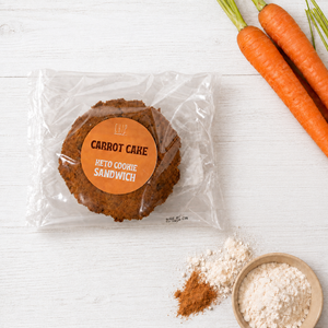 Carrot Cake Keto Cookie Sandwich