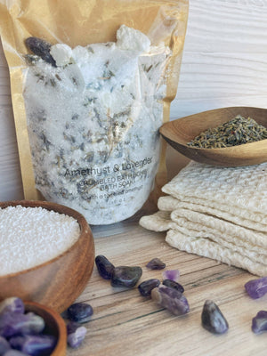 Amethyst & Lavender Crumbled Bath Bomb Bath Soak