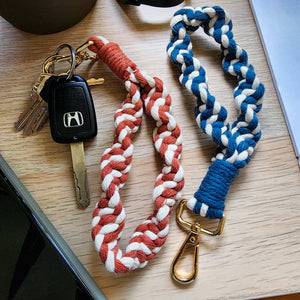 Macrame Dual-Toned Twisted Cotton Wristlet