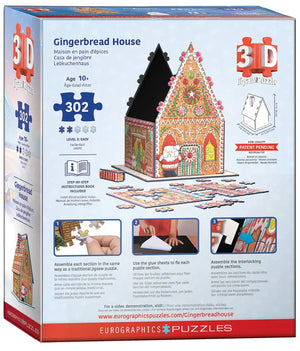 Gingerbread House 3D Puzzle, 302 Pieces