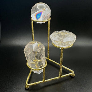 Three-Tiered Display Stand - Gold