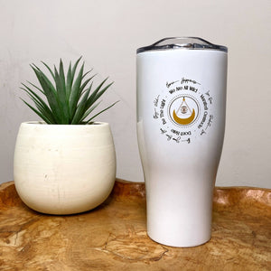 Stainless Steel Travel Mug & Sticker Set