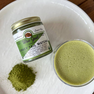 Turkey Tail Mint Matcha Superfood Powder