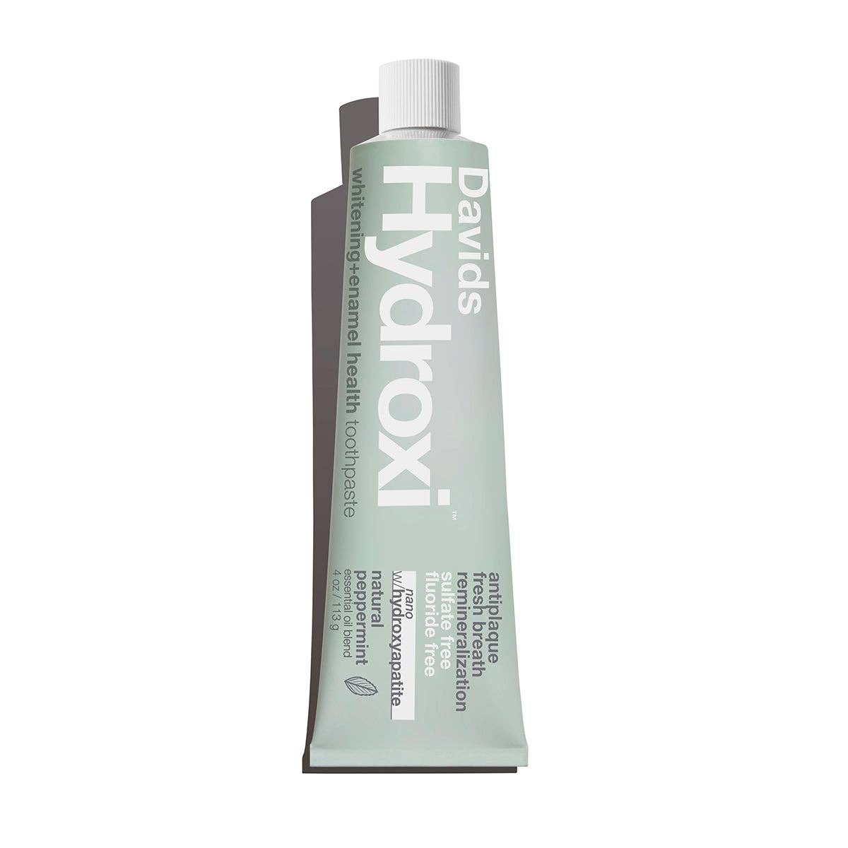 Davids Hydroxi™ Whitening + Enamel Health Toothpaste – Peppermint, 4 oz