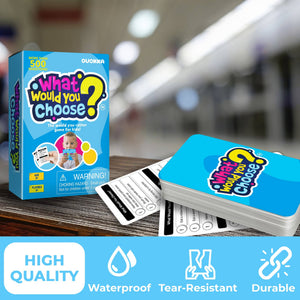 What Would You Choose Kids & Family Card Quiz Game