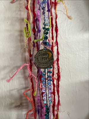 Chase the Moon Goddess Tambourine Wall Hanging