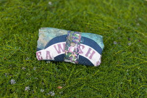 Make a Wish Floral Boho Linen Tote Bag w/ Wishbone Dandelion