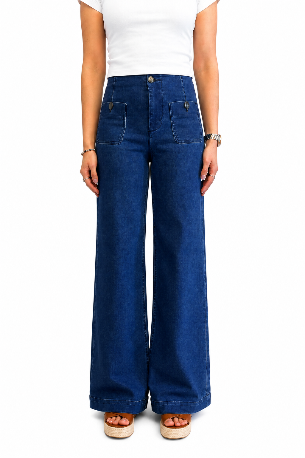 Better Butter Wide-Leg Patch Pocket Jeans – Safia