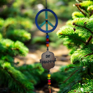 Peace Sign Tassel Mobile