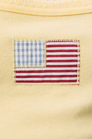 TANK TOP WITH AMERICAN FLAG ON FRONT