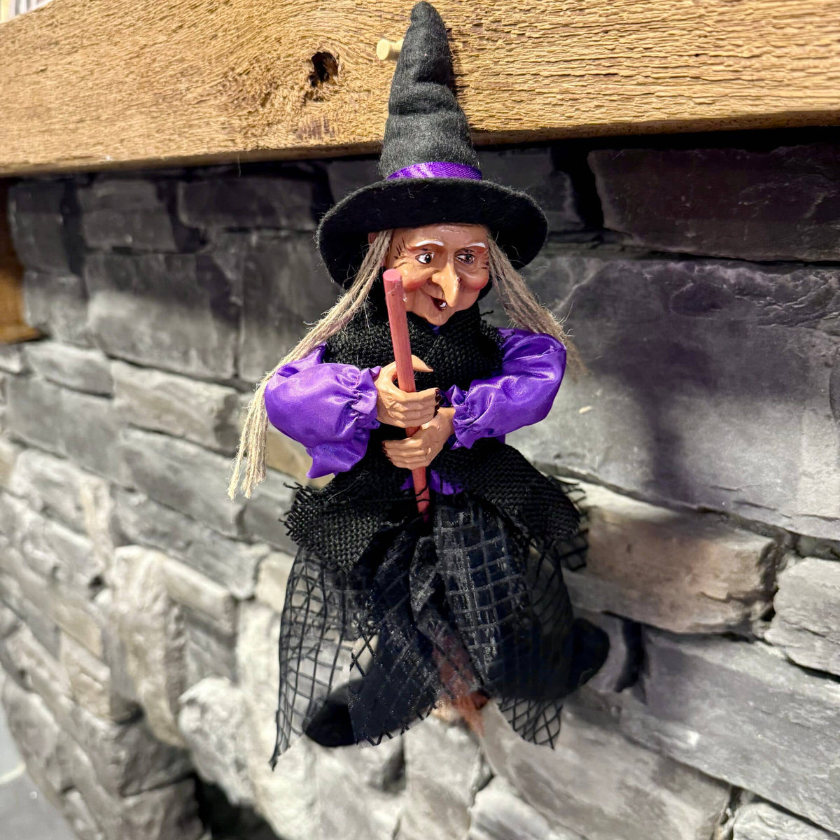 Kitchen Witch Trudy – Purple