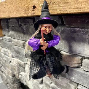 Kitchen Witch Trudy – Purple
