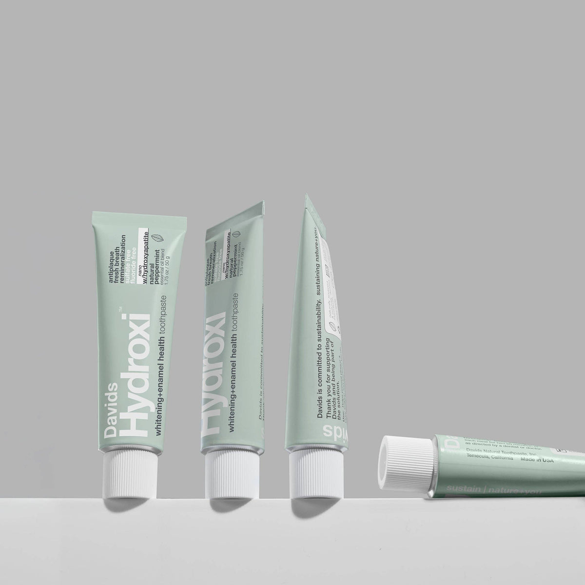 Davids Hydroxi™ Travel Size Toothpaste – Peppermint, 1.75 oz