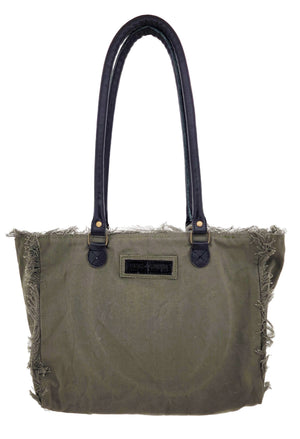 Peace Love Multicolor Canvas Tote
