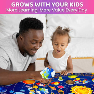 Space Felt Board for Kids - Educational Flannel Toy