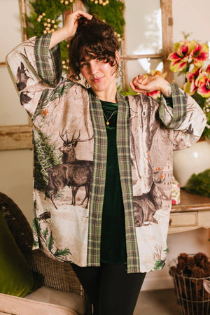 Winter Wish Christmas Matinée Duster Kimono