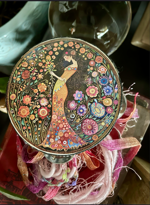 Spring Magic Garden Goddess Tambourine Wall Accent