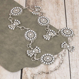 Stone Daisy Concho Chain Belt