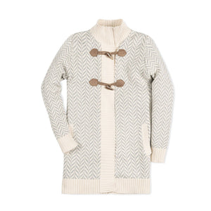 Organic Toggle Sweater with Zipper