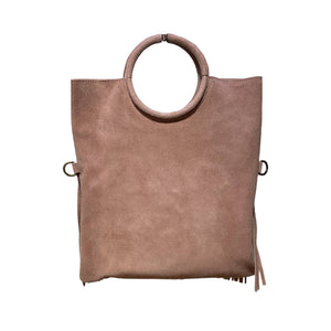Boho Suede Fringe Wristlet