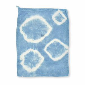 Reusable Cotton Produce Bag, Large, Indigo Tie-Dye
