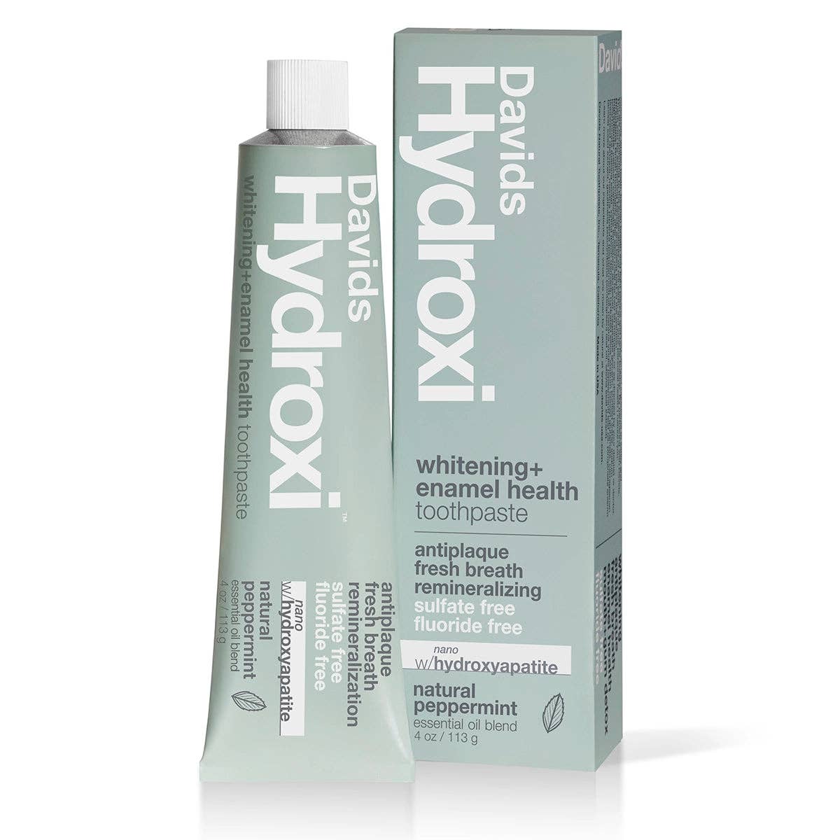 Davids Hydroxi™ Whitening + Enamel Health Toothpaste – Peppermint, 4 oz