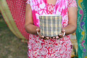 Vintage Kantha Basket - 3 in