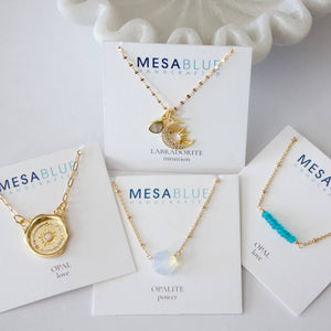 Opalite Coin Necklace