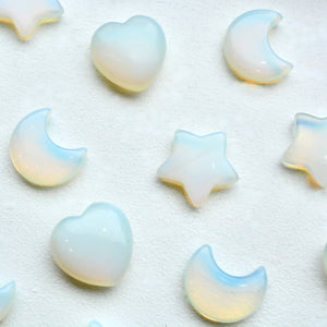 Opalite Mini Hearts, Moons, Stars
