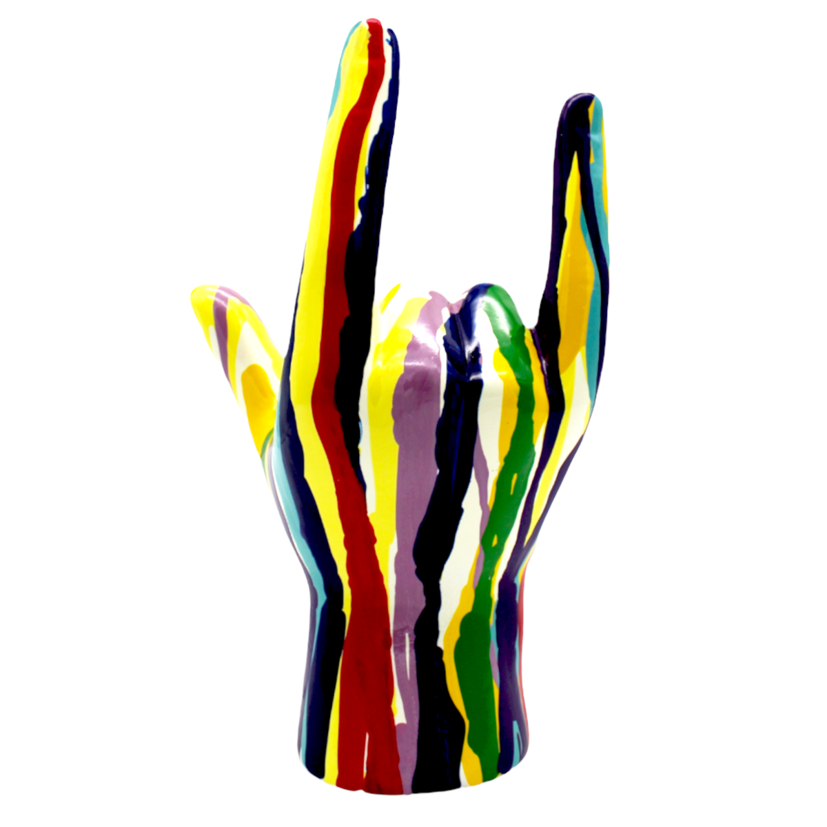 Graffiti I Love You Hand Sculpture - 9" Tall