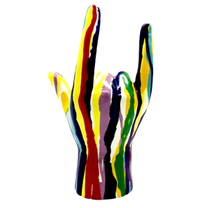 Graffiti I Love You Hand Sculpture - 9" Tall