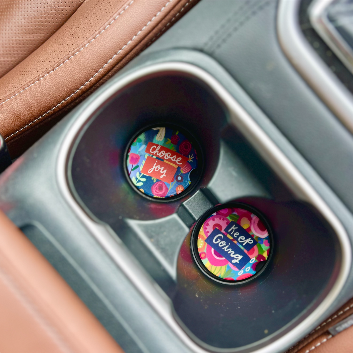 Inspirational Car Coasters – Set of 2