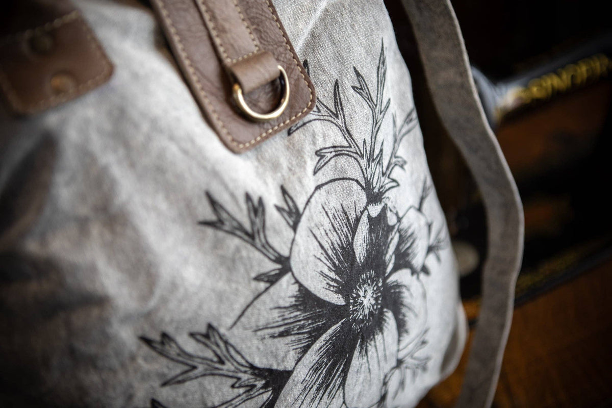 Pasque Flower Recycled Canvas Carryall