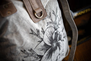 Pasque Flower Recycled Canvas Carryall
