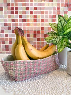 Vintage Kantha Bread Basket - Small